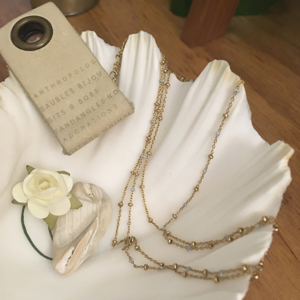 Anthropologie delicate layering necklace